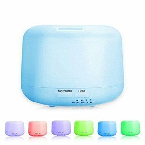 Aromatherapy Essential Oil Diffuser 7 colors - Portable Ultrasonic Cool Mist ...